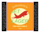 Jet Square Text Beer Labels